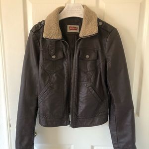 Levi’s faux leather whiskey jacket